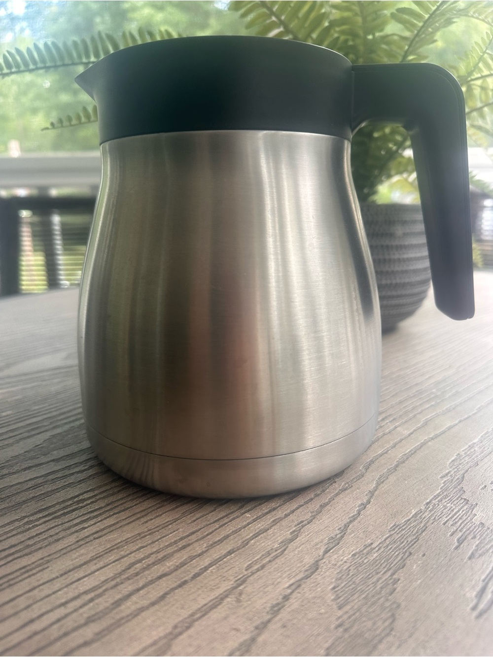 Keurig Stainless Steel Coffee Carafe with Black Lid and Handle